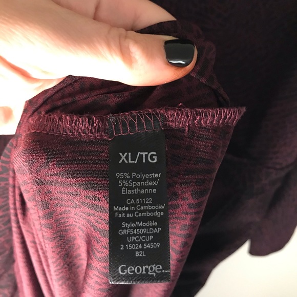 GEORGE Wrap Dress Deep V Neck & crackle pattern - Picture 7 of 11